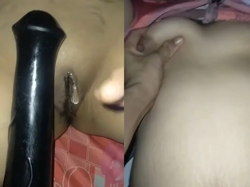 Bồ xinh tươi vú to bướm múp móc lồn bằng sextoy cực sướng